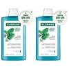 Klorane Aquamint Deep Cleansing & Cooling Shampoo 400ml 2 Pcs