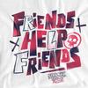Stranger Things: Tales from Â´85 Unisex Adult Friends Help T-Shirt