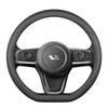 Ideal ONE All-Season Suede Steering Wheel Cover: Stitch-Free, Non-Slip, Sweat-Absorbent