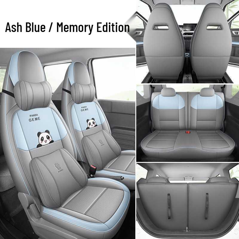 2026 Panda Mini Energetic Bear Car Seat Cover - Full Coverage Cartoon Cushion