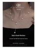 2024 Luxury French Tassel Pearl Necklace for Women – Elegant Clavicle Chain Design
