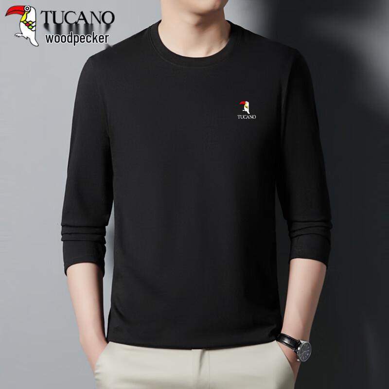 TUCANO Men's Classic Pure Cotton Long Sleeve T-shirt