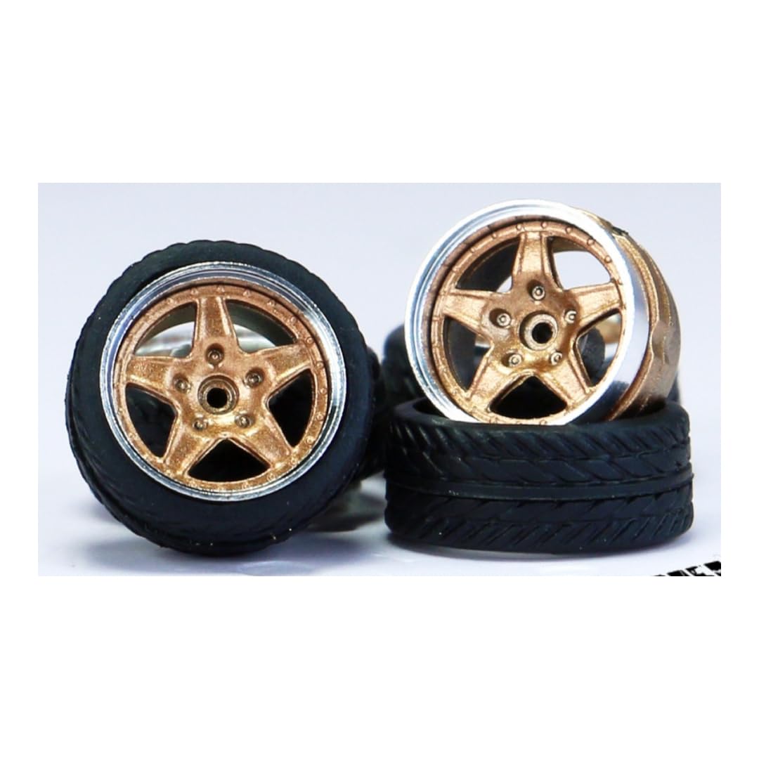 

Custom Wheel for 1 Mini Car 1/64 HW-I4 Approx. 11.0mm etc. [Item] золотий