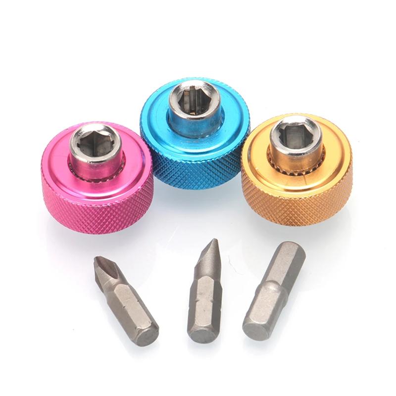 A96I-Finger Socket Driver Set(3Pcs), Drive Finger For Thumb Ratchet, Mini 1/4 Inch Grip Driver, Reversible Finger Ratchet