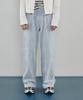 Modenaleudeo Ete Lane Wide Denim Pants (Light Wash)