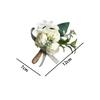 Elegant Artificial Boutonnieres Ivory Color Simulation Silk Rose Flowers  Wedding Accessories