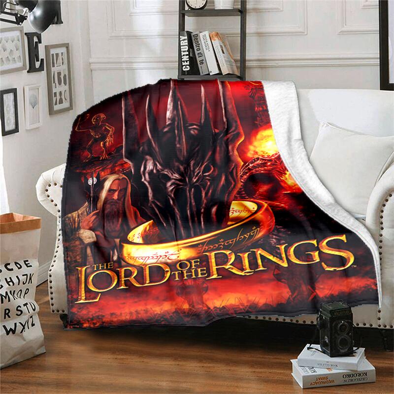 1pc Blanket The Lord of the Rings2 Print Design, Lightweight Blanket for Sofa, Bed- Soft &Warm, Gift for All Seasons like Christmas, Halloween
