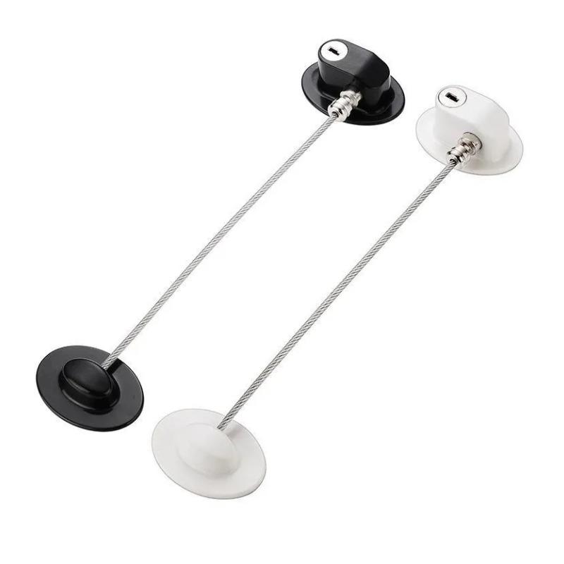 Aluminum Alloy Door Window Security Lock Restrictor Locks Sliding Child Safety with 2 Keys