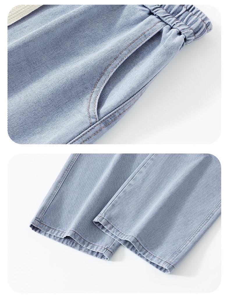 Men's Retro Wide-Leg Multi-Pocket Jeans - Spring/Fall Casual Workwear Pants