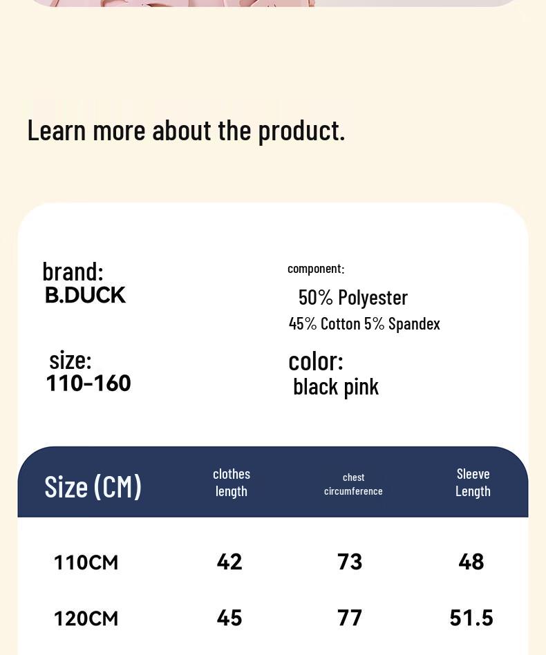 B.Duck Kids' Round Neck Sweatshirt