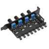 4 Knob Design Fan Speed Controller 8 Channels PWM Fan Hub Practical PC Fan Hub  CPU Cooling