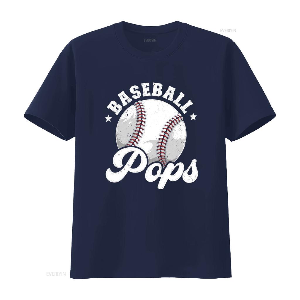 Retro Vintage Baseball Pops Sports Print Casual T Shirt vintage Washed Comfortable Versatile Unisex graphic Slightly Soft
