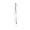 Kapmore 1 pz Pinza per alimenti in acciaio inossidabile con manico lungo antiscivolo per barbecue, bistecche, utensili da cucina, accessori