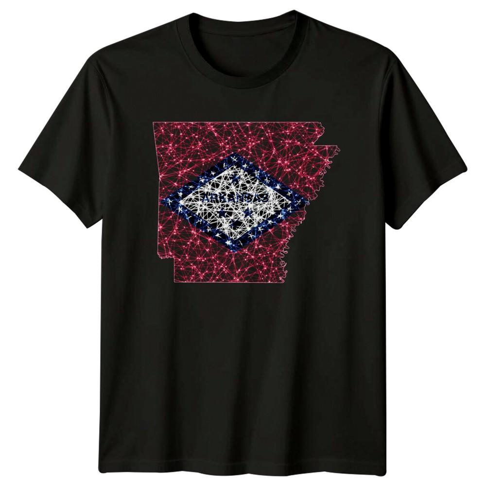 Arkansas State Map Landmark Unisexs TShirt Unisexs Tee Graphic Unisex Top