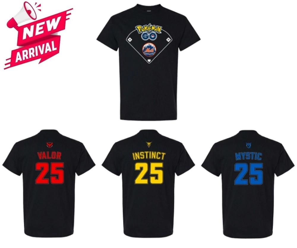 

HOT!!!! Mets Pok GO Night T-Shirt Two Sided - Black/Grey/Navy/White Size S-3XL 2XL