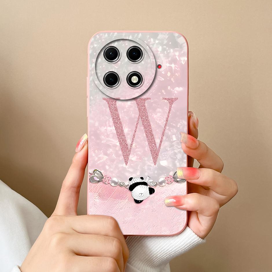 Case For Tecno Camon 30S Pro Cute Panda 26 Letters Silicone Soft TPU Back Cover For TecnoCamon30S Fanda TecnoCamon 30SPro Bumper