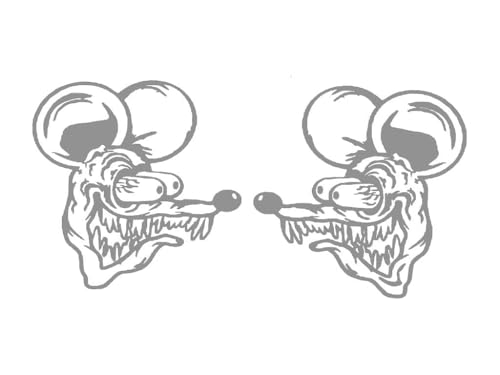 

Cutting sticker rat silver left and right set 10cm