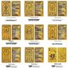 Gold-Plated Guardian Deities Gold Foil Phone Sticker - Creative Gold Flake Sticker Gift Box