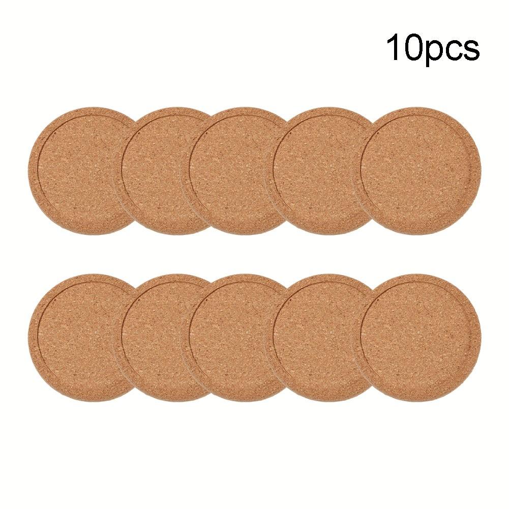 5/10/20x Coasters Coffee Cup Mat Natural Cork Non-Slip