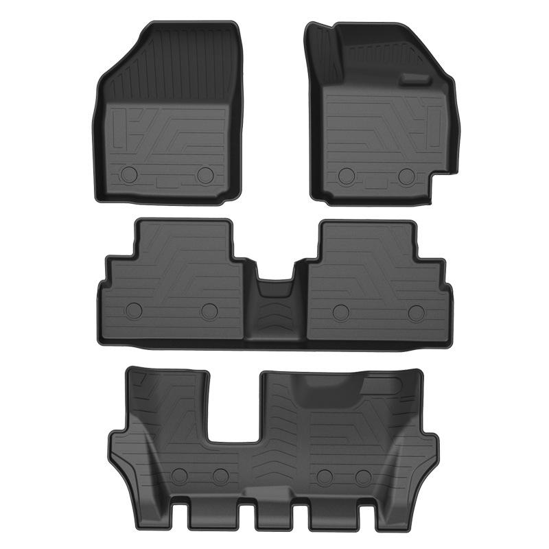 TPE Waterproof Floor Mats for Suzuki Ertiga 7-Seater RHD: Non-Slip, Odorless, Wear-Resistant, Eco-Friendly