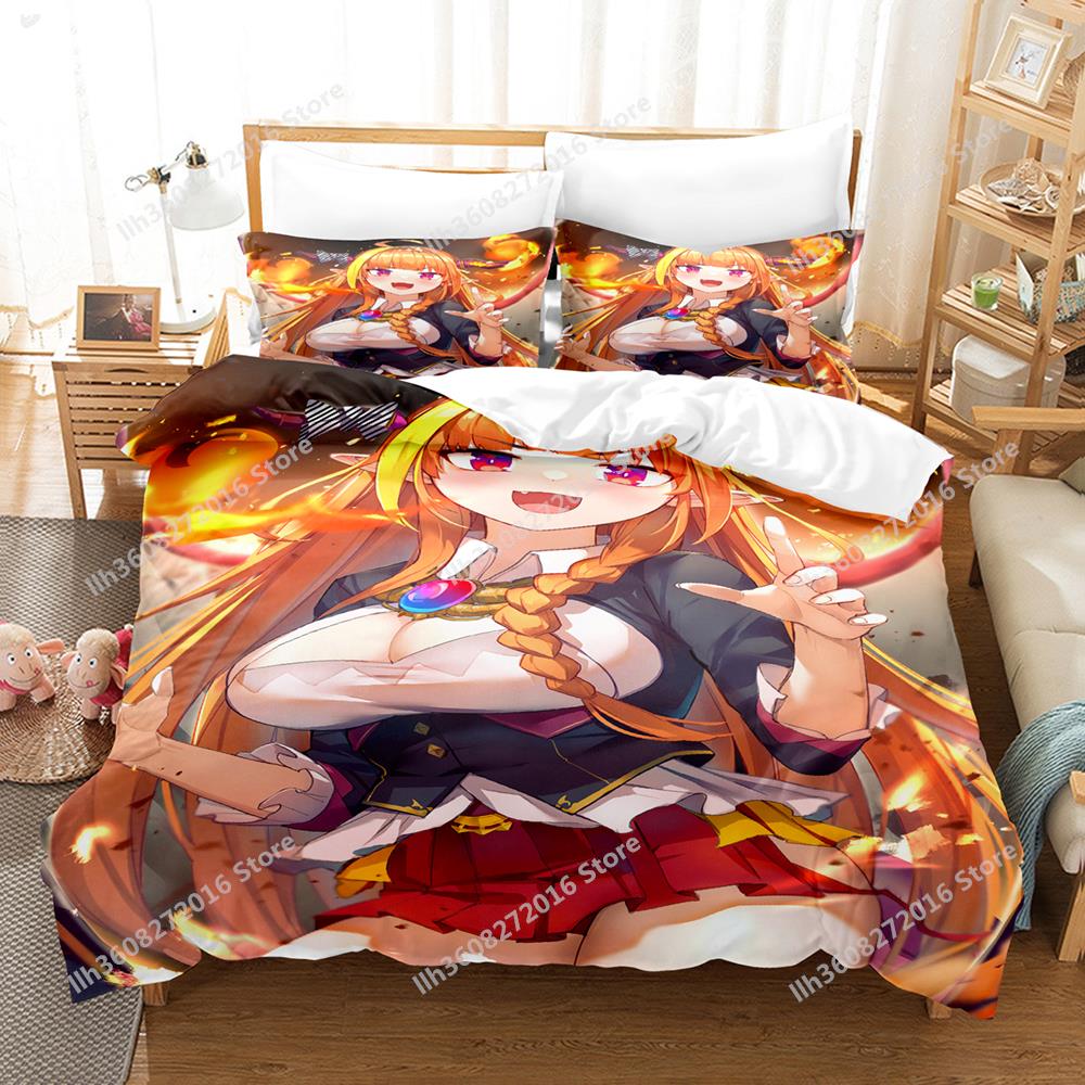 Kawaii Kiryuu Coco Bedding Set Single Twin Full Queen King Size Bed Set Adult Kid Bedroom Duvetcover Sets 3D Anime Bed Sheet Set