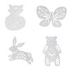 4x Animal Stencils Painting Template Set Crafting for Birthday Party Floor Home Decor