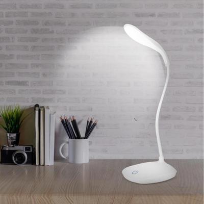 Portable LED Desk Lamp Eye Protection Clip Table Light 3 USB Flexible Neck LED Desk Light Dimmable Touch Switch Night