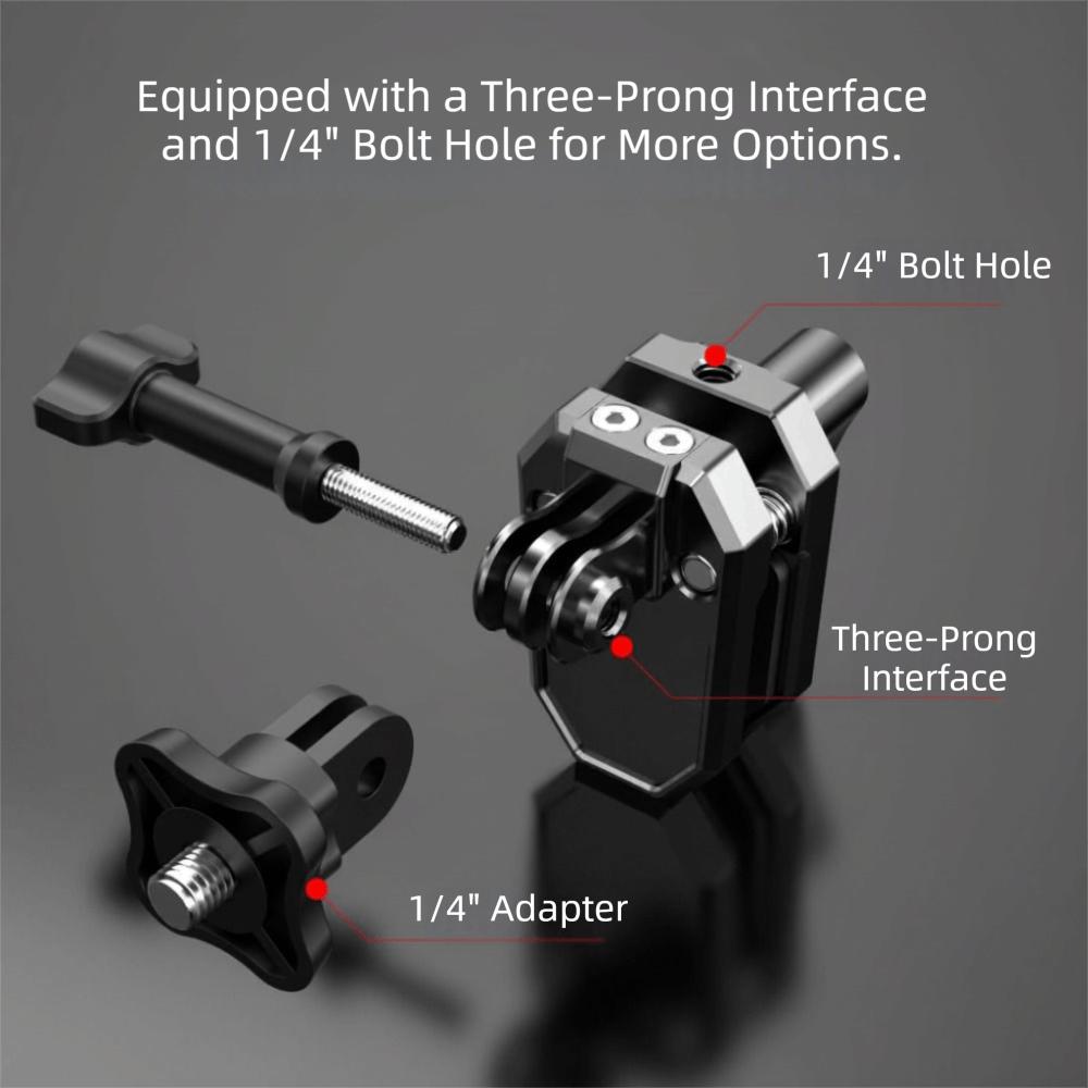 Aluminum Clip Motorcycle Windshield Mount Clamp Bracket Camera Clamp Bracket  Sport Camera Use