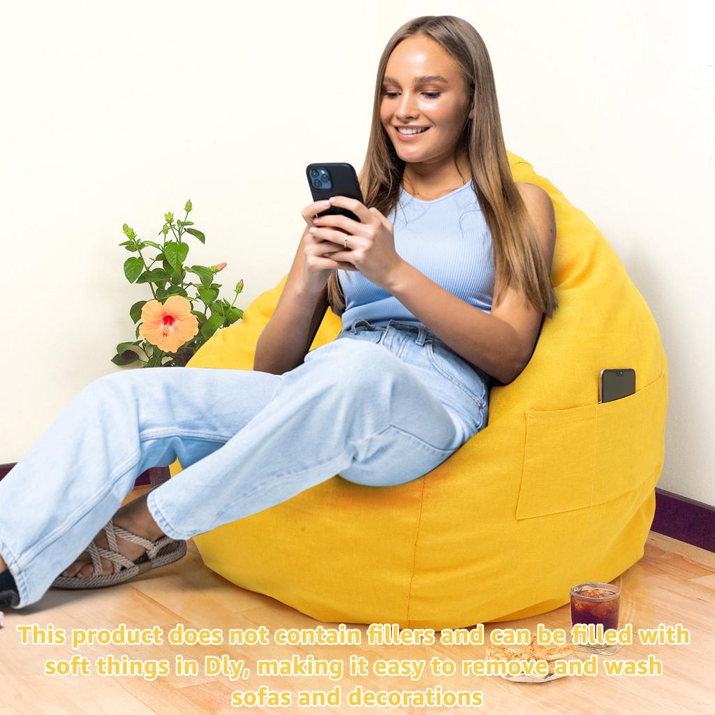 Pokrowiec na leniwą sofę, wygodny, duży pokrowiec na worek sako bez wypełnienia do domu, sypialni, dorosłych, dzieci, miękkich krzeseł tatami, pokrowców na worek sako