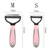 Stainless Steel Dog Trimmer Comb Double-Sided Pet Deshedding Brush Cat Comb Brushes Pet Comb  Home