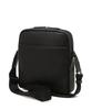 Daks Men'S Accessories Black Logo Embellished Leather Crossbody Bag Dbba6F003Bk
