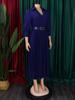 European & American Plus Size Women's Solid Color Dress - Fashionable & Stylish