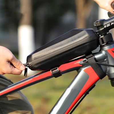 Bike Frame Bag Hard Shell Multifunctional EVA Easy To Install Top Tube Bicycle Triangle Bag for Road Bike