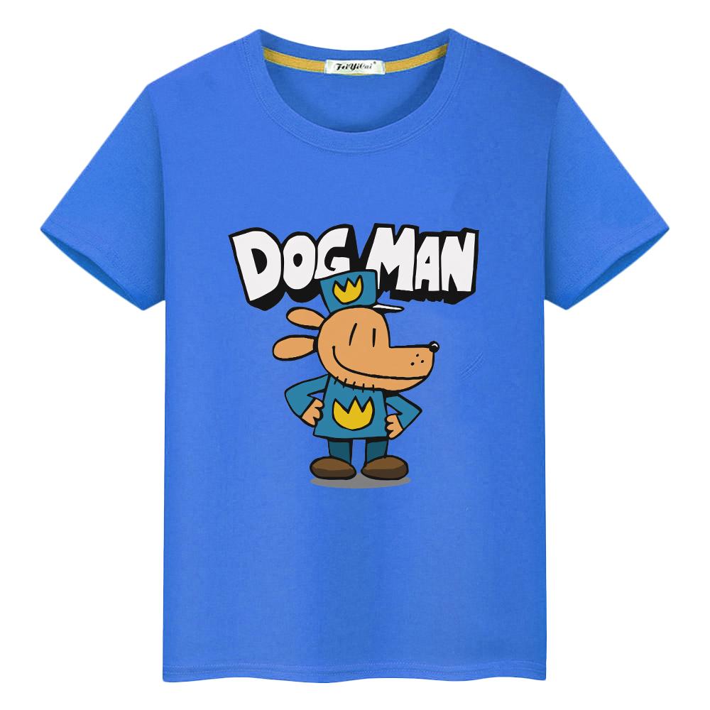 

Футболка Dog Man из 100% хлопка для детей, мальчиков 10 лет, y2k, аниме, короткая футболка с надписью «Hard», кавайные топы, одежда для девочек, детская одежда для девочек 130