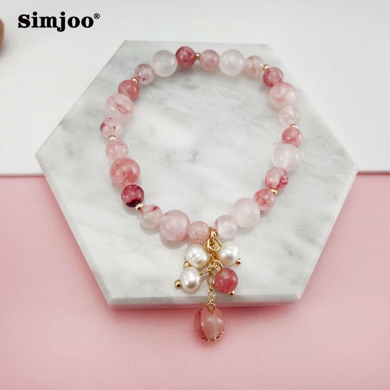 

Модний рожевий жіночий браслет SIMJOO