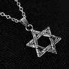 Star of David Necklace Shield Magen David Hexagram Six Point Star Double-sided Amulet Religion Symbol Israel Jewish Jewelry