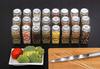 Set of 24 Spice Jars 120ml + 68 Labels for Spice Jars