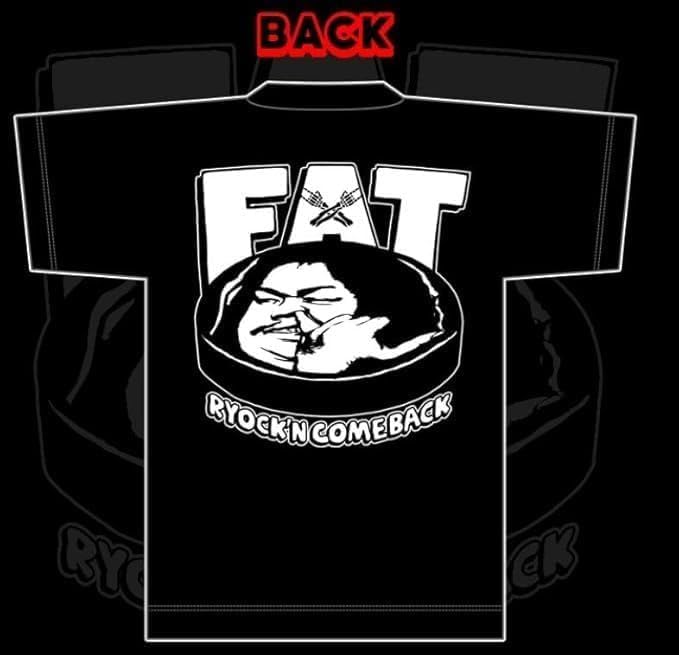 Maximum the Hormone - I loved Ryo-kun when he was fat... FAT T-shirt Black XXL