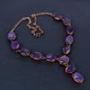 Amethyst Necklace, Gemstone Copper Electroformed Jewelry Necklace, Handmade Jewelry, For Anniversary Gift