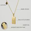 12 Constellation Necklace Women's 18K Exquisite Square 12 Constellation Tag Collarbone Chain 2026