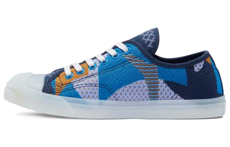 Converse Jack Purcell LP Open Ended Smiley Low Top Skateboard Shoes Unisex Blue Multicolor 570578C