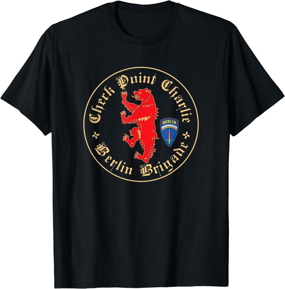 Check Point Charlie Berlin Brigade T-Shirt Size S-5XL Unisex T-Shirt L