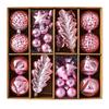 Feiertags-Kugel-Sortiment, 40-teilige Sammlung mit gemischten Oberflächen für Weihnachtsbaum, Kaminsims, Fensterbank und Veranda-Dekorationen