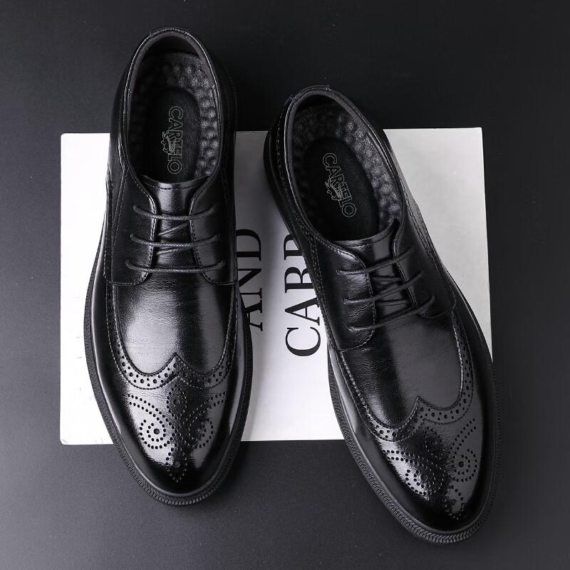 CARTELO Men s Brogue Leather Dress Shoes 9334 40