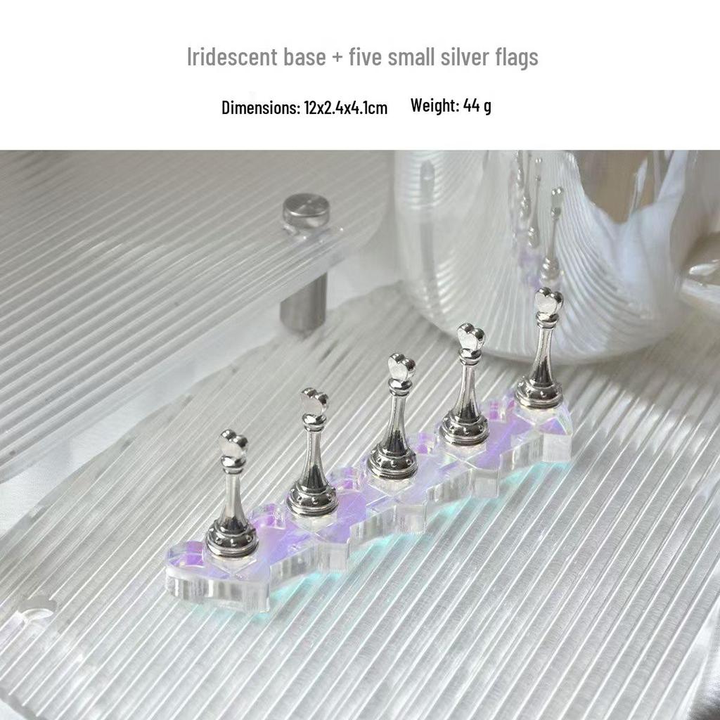 Transparent Acrylic Cat Eye Nail Art Holder – Non-Magnetic, Portable & Detachable Base