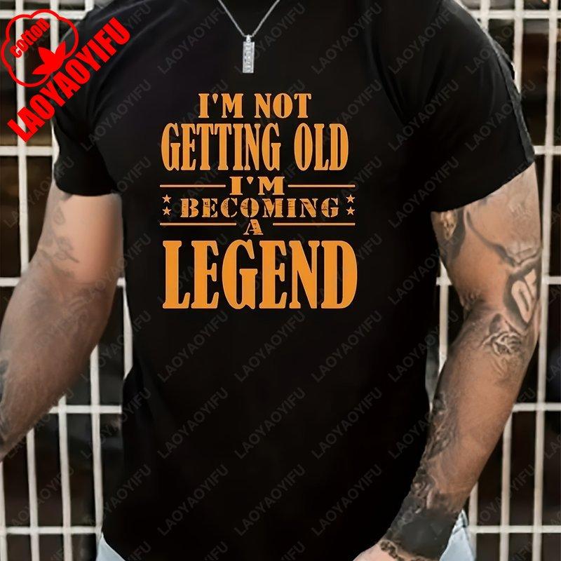 Cotton Men Oversized Tshirt Print Mens Graphic Design Crew Neck Tshirt Casual Comfy Tees Tshirts for Summer Streetwear S