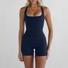 New chest-showing sexy back underwear yoga suit fitness sports shorts Pilates quick-drying two-piece set