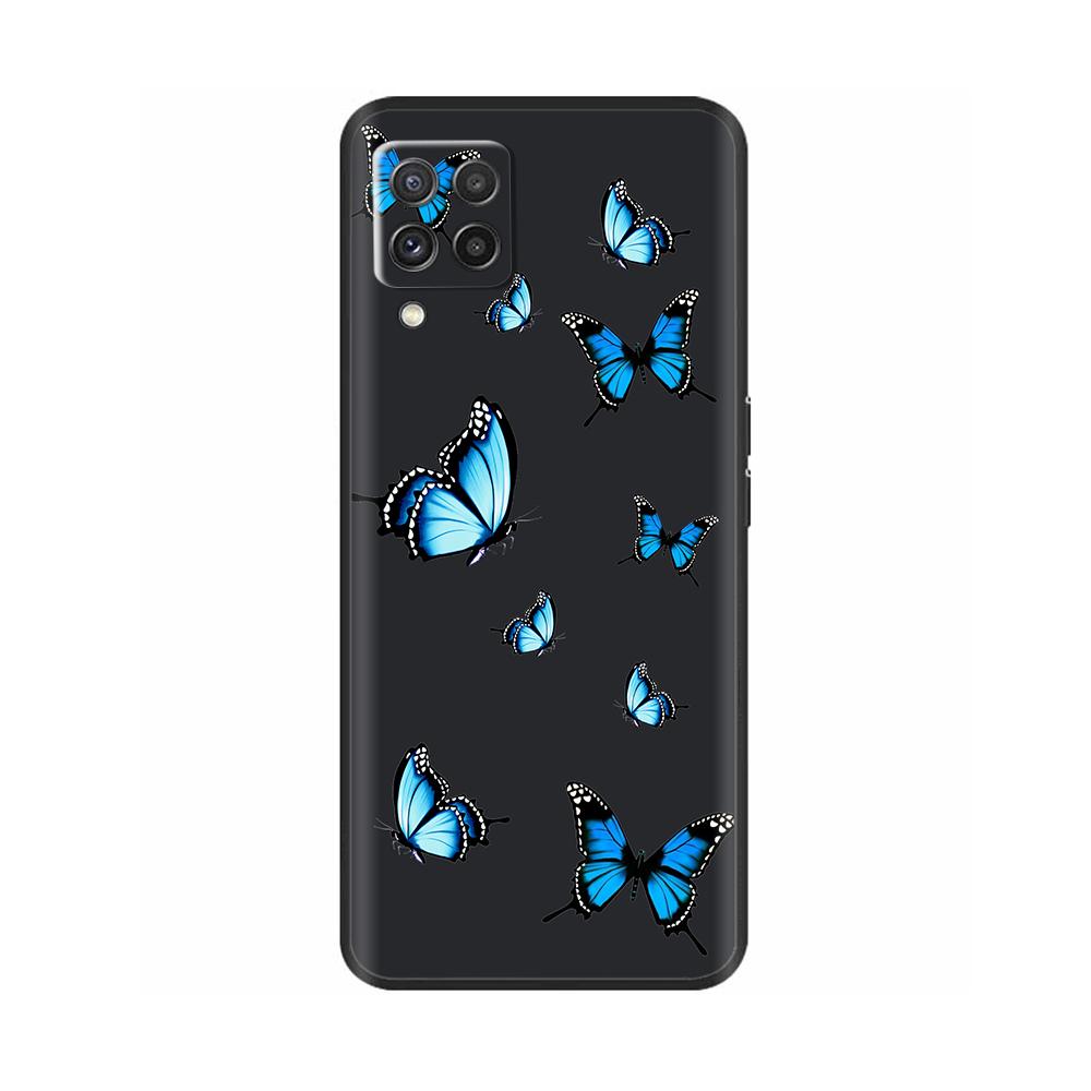 For Samsung Galaxy M22 M32 4G Case Phone Back Cover For Samsung M32 4G M22 F22 Case Soft Black Silicone Bumper Shell 6.4 Inch