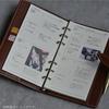 Raymay Fujii Da Vinci System Organizer, Oil Leather, Pocket Size, 11mm Ring, Genuine Leather, Black, JDP1411B