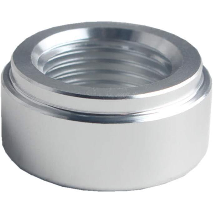 DEWHEL Pair 3/8" NPT Pipe Thread Aluminum Weld On Fitting Bung (Silver)